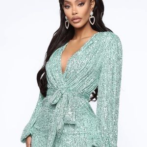 Mint Sequin dress NWT size XL